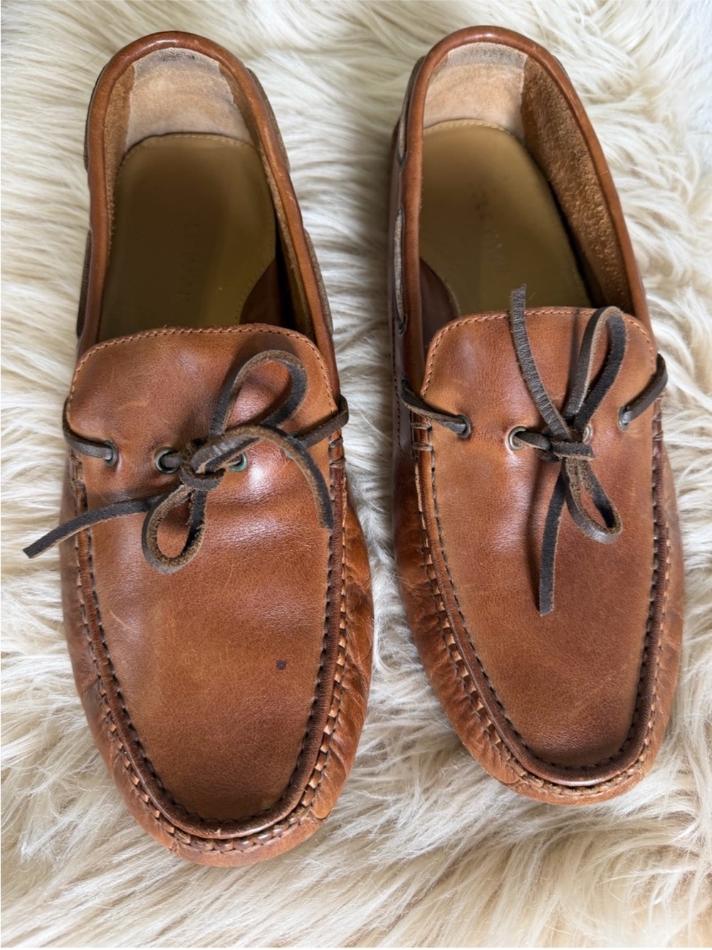 Cole Haan Men's Brown Leather Moccasin Loafers Sz 10